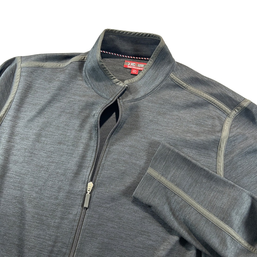 Johnston & Murphy XC4 Jacket Mens XXXL Gray Full Zip Extreme Comfort Performance